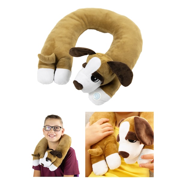 Bouncybands Sensory Vibrating Neck Pillow, Puppy VNDO - main
